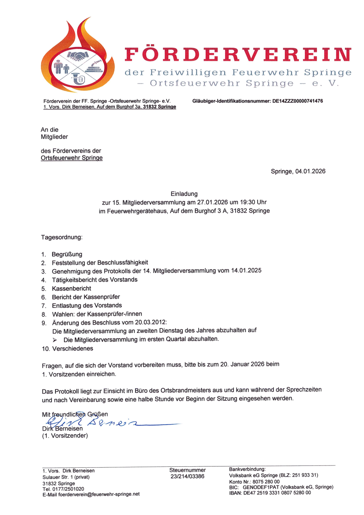 Mitgliederversammlung FöVe 2026